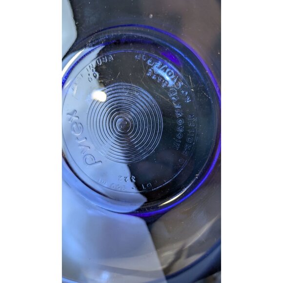 Blue Pyrex 1QT Mixing Bowl Glass Kitchenware - Picture 16 of 16